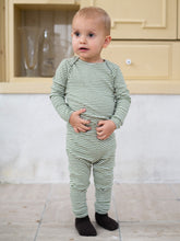 Load image into Gallery viewer, Serendipity Organics Baby Striped Leggings
