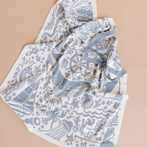 Nautical Blanket Gift Set with Teether