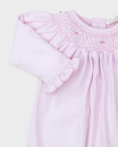 Pink Hand-Smocked Bishop Sack