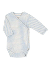 Load image into Gallery viewer, Newborn Stripe Wrap Onesie
