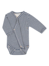 Load image into Gallery viewer, Newborn Stripe Wrap Onesie
