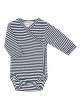 Load image into Gallery viewer, Newborn Stripe Wrap Onesie
