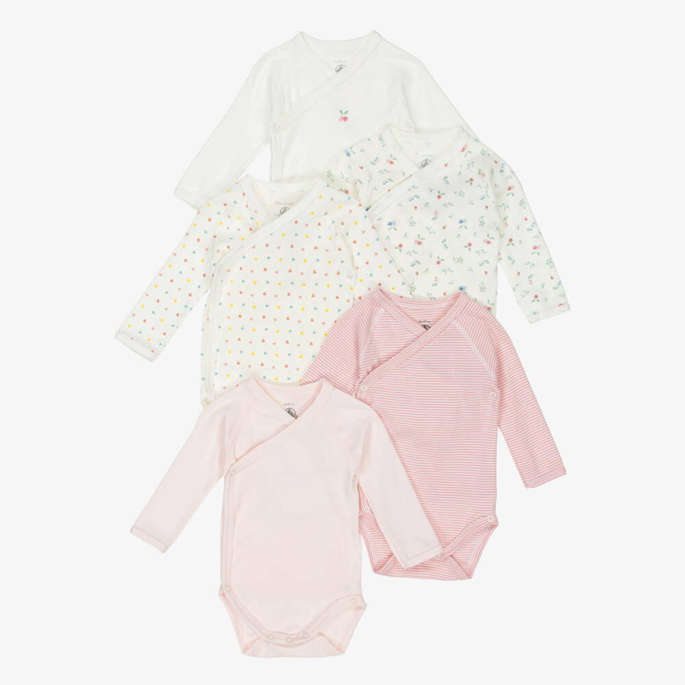 Onesie 5-Pack - Long Sleeve Pink