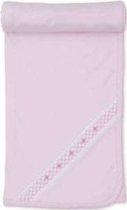 Pink Hand-Smocked Bishop Blanket