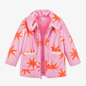 Scribble Stars Faux Fur Coat