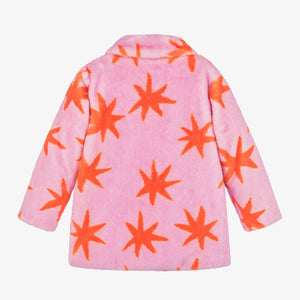 Scribble Stars Faux Fur Coat