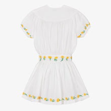 Load image into Gallery viewer, Linen Embroidered Sunflowers Dress
