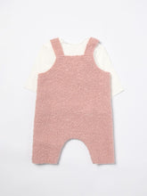 Load image into Gallery viewer, Baby Two-Piece Boucle Overall Set
