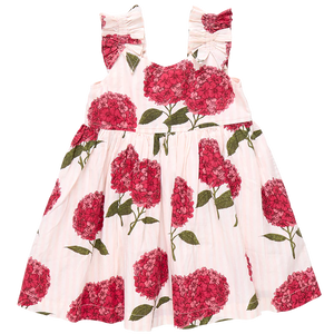 Pink Stripe Hydrangeas Via Dress