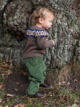 Load image into Gallery viewer, Baby Llama Raglan Brown Sweater
