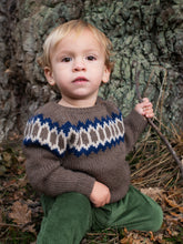 Load image into Gallery viewer, Baby Llama Raglan Brown Sweater
