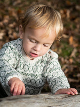 Load image into Gallery viewer, Baby Alpaca Pattern Creme Sweater

