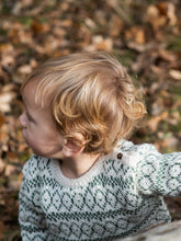 Load image into Gallery viewer, Baby Alpaca Pattern Creme Sweater
