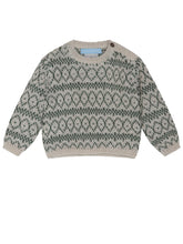 Load image into Gallery viewer, Baby Alpaca Pattern Creme Sweater
