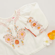 Load image into Gallery viewer, Ava Pink Embroidered Top
