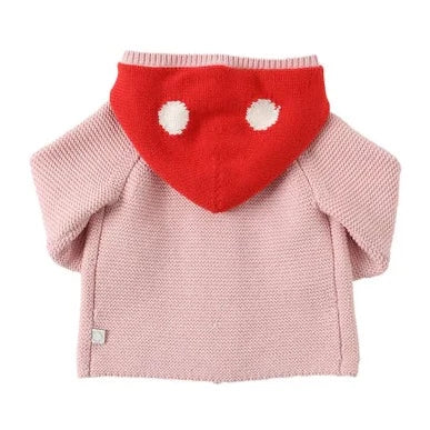 Baby Girl Mushroom Cardigan
