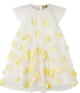 Tulle Dress with Flower Patches