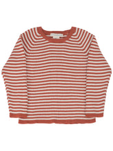Load image into Gallery viewer, Stripe Cotton Sweater - Spice and Off White
