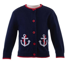 Load image into Gallery viewer, Baby Anchor Cardigan
