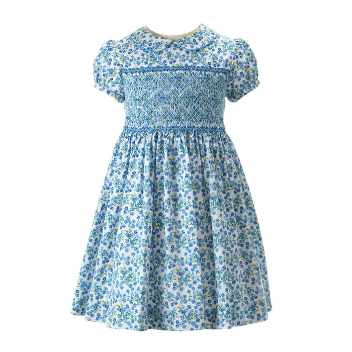 Forget-Me-Not Smocked Dress