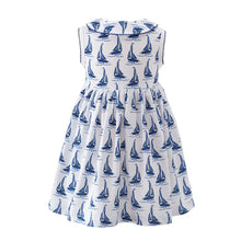 Load image into Gallery viewer, Baby Sailboat Jersey Dress
