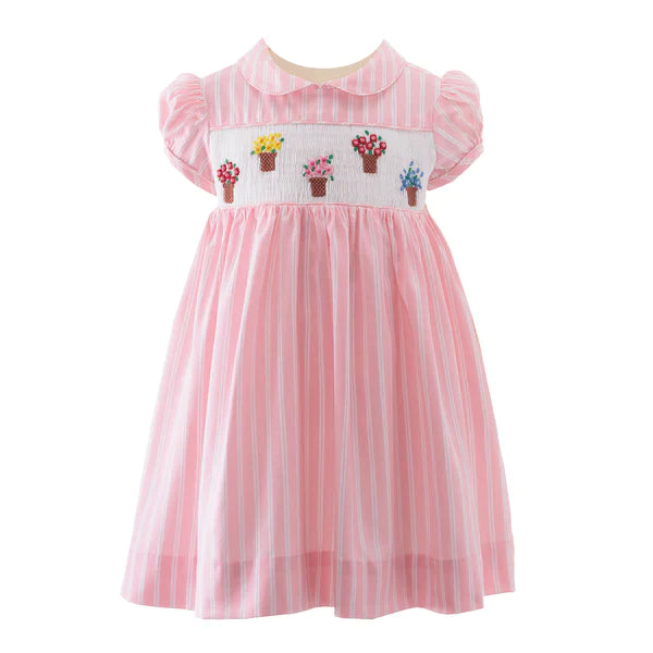 Flower Pot Smocked Dress and Bloomers