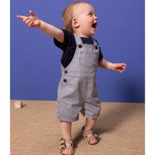 Load image into Gallery viewer, Baby Short Striped Overall
