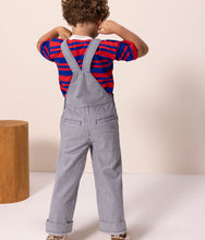 Load image into Gallery viewer, Petit Bateau Railroad Stripe Overall
