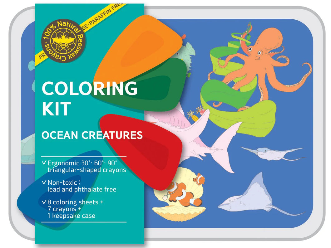 Small Ocean Creatures Coloring Set