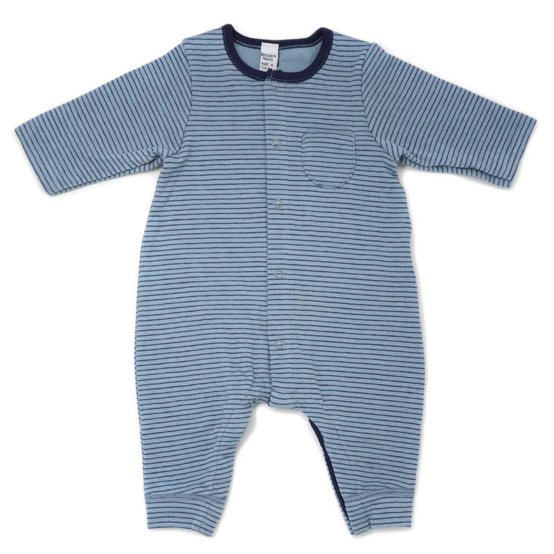 Baby Long Sleeve Striped Jumpsuit