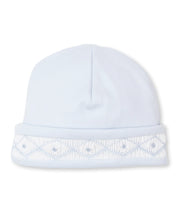Load image into Gallery viewer, Hand Smocked Blue Baby Hat
