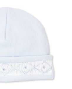 Hand Smocked Blue Baby Hat