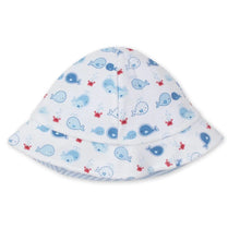Load image into Gallery viewer, Whale Watch Reversible Sunhat- Blue
