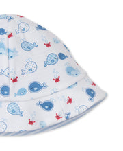 Load image into Gallery viewer, Whale Watch Reversible Sunhat- Blue
