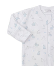 Load image into Gallery viewer, Bunny Burrows Zip Footie - Blue
