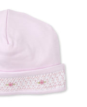 Load image into Gallery viewer, CLB Fall Bishop Hat with Hand Smocking in Pink
