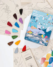 Load image into Gallery viewer, Whales and Penguins Coloring Kit Party Set
