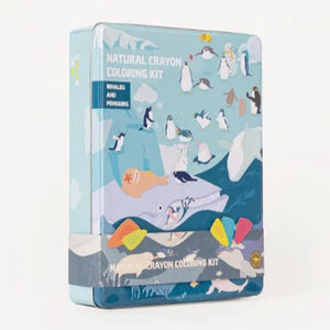 Whales and Penguins Coloring Kit Party Set
