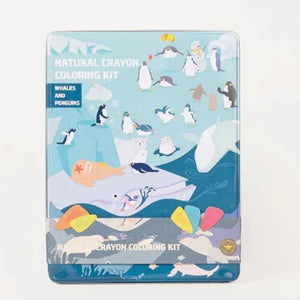 Whales and Penguins Coloring Kit Party Set