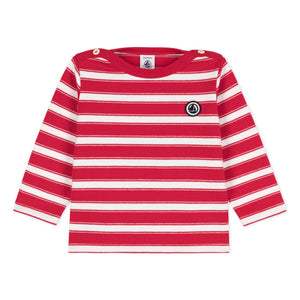 Baby Red Long Sleeve Striped Top