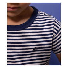 Load image into Gallery viewer, Petit Bateau Navy Breton Striped Tee
