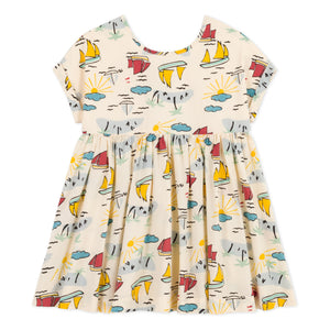 Short Sleeve Boat and Sun Dress