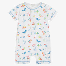 Load image into Gallery viewer, Deep Sea Divers Short Playsuit- Blue
