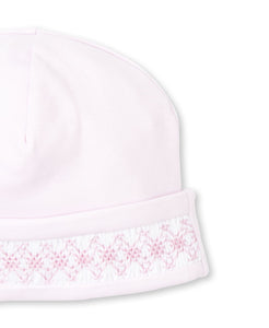 Hand Smocked Pink Baby Hat