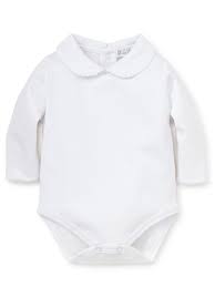 Baby Long Sleeve Bodysuit with Ruffle Collar