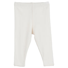 Load image into Gallery viewer, Organic Cotton Pointelle Leggings - Off-White
