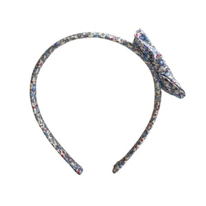 Liberty Print Headband- Thin with Bow