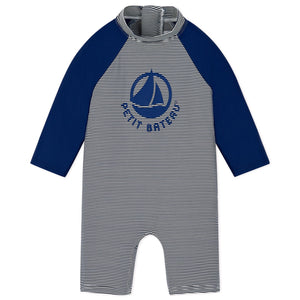 Baby Long Sleeve Stripe Swimsuit/Rash Guard