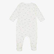 Load image into Gallery viewer, Cloud Print Footie with Attached Onesie
