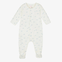 Load image into Gallery viewer, Cloud Print Footie with Attached Onesie
